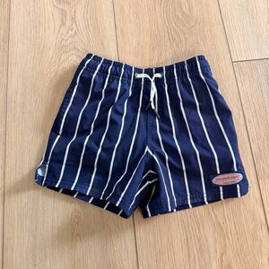 Vineyard Vines Navy and White Kids Swim Trunks